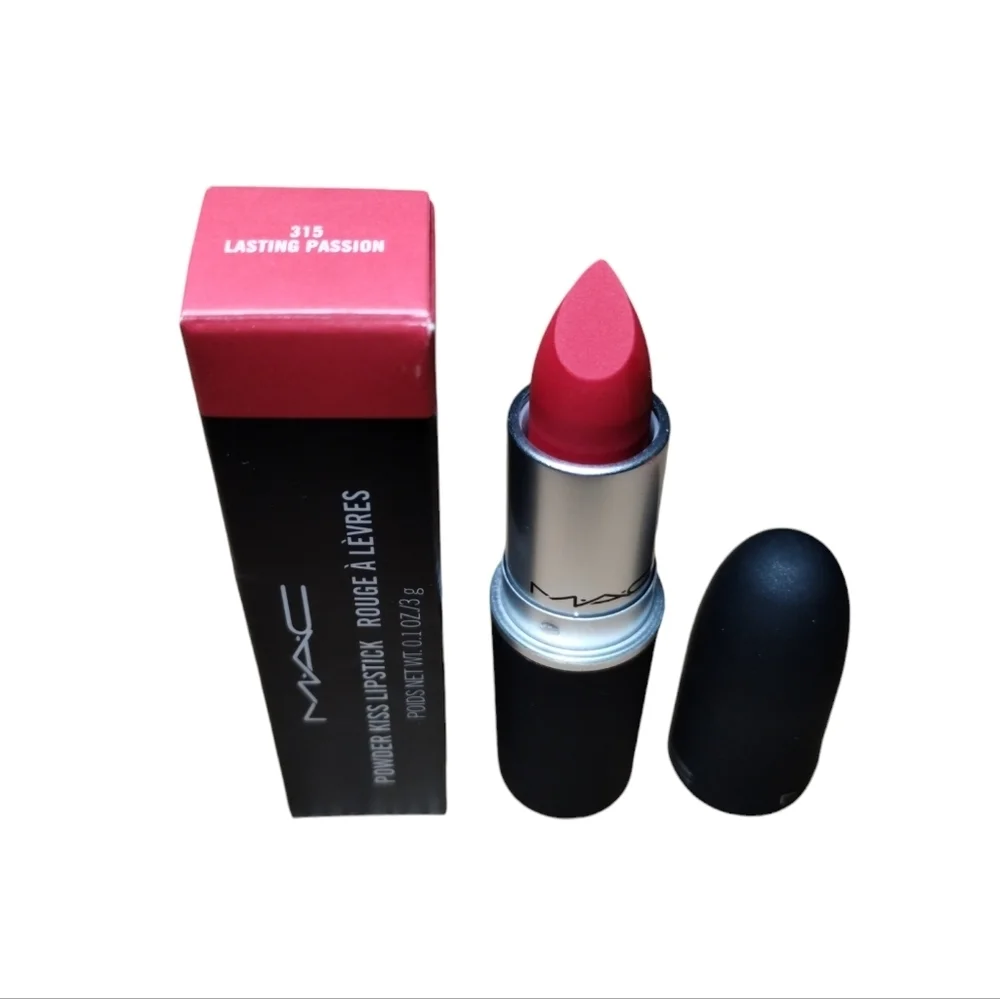 Mac Cosmetics Powder Kiss Lipstick 315 LASTING PASSION •‎ new in Box